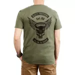 Футболка з малюнком "5.11 Tactical Kettle Skull" Military Green 7