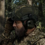 Комплект: шолом Fast IIIA з навушниками M31H та кавером. Олива-піксель 3 Комплект: шолом Fast IIIA з навушниками M31H та кавером. Олива-піксель 3