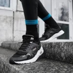 Водонепроникні шкарпетки DexShell Running Lite Socks. Сині смужки 2 Водонепроникні шкарпетки DexShell Running Lite Socks. Сині смужки 2