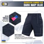 Шорти M-Tac Aggressor Summer Flex Dark Темно, dark Navy Blue 4 Шорти M-Tac Aggressor Summer Flex Dark Темно, dark Navy Blue 4