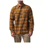 Сорочка тактична "5.11 Tactical® Lester Flannel Plaid Long Sleeve Shirt" Brown Duck Plaid