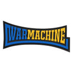 Патч (шеврон) «Warmachine» R3ICH. М’який ПВХ пластик. Синьо-жовтий