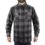 Сорочка фланелева Sturm Mil-Tec® "Flannel Shirt" Black/Titan Gray 3