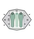 Палатка двухместная Pinguin Gemini 150 Extreme 3P – Зелёный 2 Палатка двухместная Pinguin Gemini 150 Extreme 3P – Зелёный 2