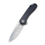 Ніж складаний Civivi Elementum Damascus / Carbon Fiber & G10, темно-сірий