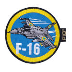 Нашивка на липучці "F-16" Multi