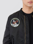 Куртка Alpha Industries Apollo L-2B Bomber Jacket. Черная 4