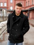 Бушлат двухбортный "SURPLUS PEA COAT" Black 2 Бушлат двухбортный "SURPLUS PEA COAT" Black 2
