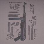 Футболка з малюнком "MP-40 SUBMACHINE GUN LEGEND" Iron Grey 3 Футболка з малюнком "MP-40 SUBMACHINE GUN LEGEND" Iron Grey 3