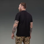 Футболка-поло тактична Ukrarmor Polo Reflex. Cotton. Колір Чорний 3 Футболка-поло тактична Ukrarmor Polo Reflex. Cotton. Колір Чорний 3
