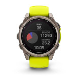 Смарт-годинник Garmin Fenix 8 Sapphire Solar 47 мм. Жовтий 7