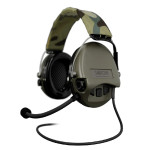 Активні навушники Sordin Supreme MIL CC з верхнім тримачем. Зелений