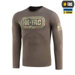 Футболка M-Tac Logo з довгим рукавом Dark Олива, dark Olive