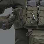 Карабин тактический универсальный, 80 мм. Стальной. Цвет Серый. 3 Карабин тактический универсальный, 80 мм. Стальной. Цвет Серый. 3