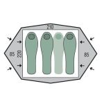 Палатка трехместная Pinguin Gemini 210, Green 2 Палатка трехместная Pinguin Gemini 210, Green 2