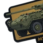Патч (шеврон) «M1128 Stryker MGS» от Patch hunter. Мягкий ПВХ пластик. Койот 2 Патч (шеврон) «M1128 Stryker MGS» от Patch hunter. Мягкий ПВХ пластик. Койот 2