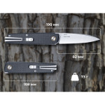 Ніж складаний SRM 408L-KB. Чорний 6