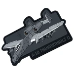 Патч (шеврон) «A10 Thunderbolt 2» від Patch hunter. М’який ПВХ пластик. Сірий 4 Патч (шеврон) «A10 Thunderbolt 2» від Patch hunter. М’який ПВХ пластик. Сірий 4