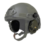 Активні навушники Sordin Supreme Pro X Slim з кріпленням на шолом та гелеві амбушюри. Олива