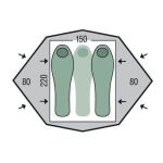 Палатка двухместная Pinguin Gemini 150, Green 2 Палатка двухместная Pinguin Gemini 150, Green 2