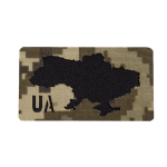 Патч/Липучка Camotec UA Піксель (ММ-14)/Чорний