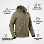 Куртка Hardshell Combatant SHIFT PRO. Олива 3 Куртка Hardshell Combatant SHIFT PRO. Олива 3