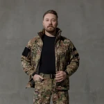 Куртка тактична Softshell Hawk Jacket. Захист від вітру та вологи. Мультикам 2