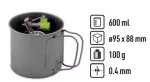 Кружка Pinguin Mug Titan 600 мл – Темно-сіра