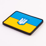 Патч (шеврон) «Прапор» від Brand Element. М’який ПВХ пластик. Жовто-блакитний 3
