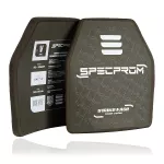 Керамічна бронеплита SPECPROM S-Line 5-го класу. Вага 2.49 кг. Розмір 25 на 30 см. Олива. 9
