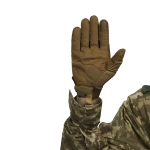 Тактичні рукавички Glotac, шкіряні. Посилені вставки на кісточках. Колір Койот 5 Тактичні рукавички Glotac, шкіряні. Посилені вставки на кісточках. Колір Койот 5