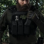 Тройной эластичный подсумок для магазинов АК/АR открытого типа с креплением MOLLE. Черный 7 Тройной эластичный подсумок для магазинов АК/АR открытого типа с креплением MOLLE. Черный 7