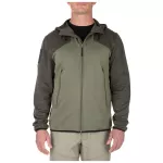 Реглан тактичний на блискавці з капюшоном "5.11 Reactor FZ Hoodie 2.0" Sage Green