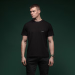 Комплект футболок Basic Military T-shirt. Cotton\Elastane, чорний - олива 2