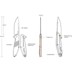 Ніж складаний Ruike D191-B. Нержавіюча сталь. Чорний 3 Ніж складаний Ruike D191-B. Нержавіюча сталь. Чорний 3