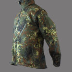 Куртка демисезонная софтшелл "SOFTSHELL JACKET SCU" Немецкий камуфляж 3