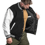 Куртка демисезонная Sturm Mil-Tec "NY Baseball Jacket with Patch" BLACK/WHITE 6