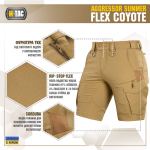 Шорти M-Tac Aggressor Summer Flex Койот, coyote 2 Шорти M-Tac Aggressor Summer Flex Койот, coyote 2