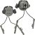 Крепление адаптер на каску шлем HL-ACC-43-OD для наушников Peltor/Earmor/Walkers (olive)