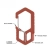 Мультитул брелок Gerber Carabiner. 3 в 1. Красный 3