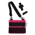 Тактическая мужская сумка через плечо HardKit RoKit Black Pink M с MOLLE и велкро 2