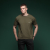 Комплект футболок Basic Military T-shirt. Cotton/Elastane, чорний - олива 6