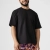 Футболка Men's Set Oversize Fit U-neck. Cotton. Чорний 4