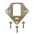 Металевий кронштейн платформа кріплення шрауд NVG Mount зірка на шолом, Койот 6