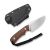 Ніж фіксований Civivi Gander Guibourtia Wood Sandvik 14C28N, коричневий 2