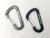 Набір алюмінієвих карабінів Base Camp Delta 7 Wire Set, 2 шт, Black/Grey 2