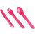 Вилка, ложка, чем Lifeventure Ellipse Cutlery, Розовый