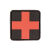 Нашивка на липучці Sturm Mil-Tec "First Aid Patch PVC 3D Large" Black