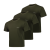 Комплект футболок (3 шт) Basic Military T-shirt 2.0. Cotton and Elastane. Олива