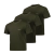Комплект футболок (3 шт) Basic Military T-shirt 2.0. Cotton and Elastane. Олива
